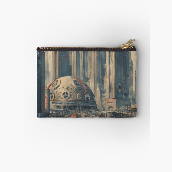 Item preview, Metropolis Retro-Futurist Poster – Soviet Constructivist Dystopian Cityscape designed and sold by Juuskus.