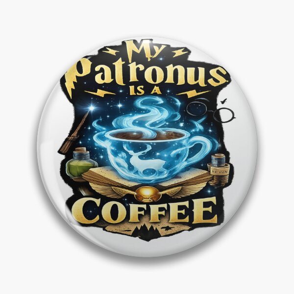 Item preview, Funny Harry Potter Coffee Patronus Vertical Wizard Design designed and sold by FernandsOficial.
