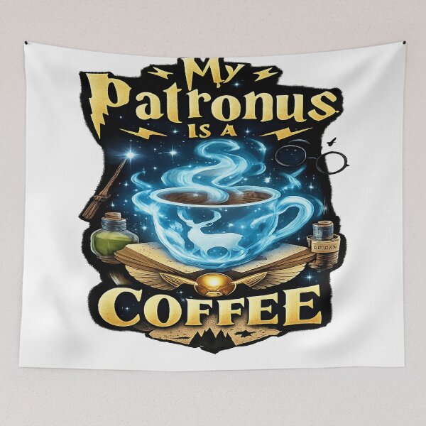 Item preview, Funny Harry Potter Coffee Patronus Vertical Wizard Design designed and sold by FernandsOficial.