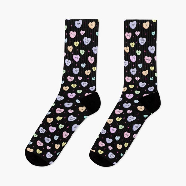 Item preview, Anti-Valentines Pattern (Dark With Pink Stars) designed and sold by JMDesignHouse.