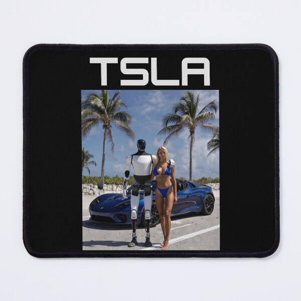 Item preview, Tesla humanoid robot art designed and sold by TEEJAMBOREE.