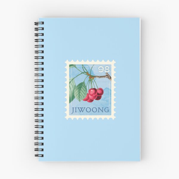 Item preview, Kim Jiwoong Vintage Blue Cherry Letter Stamp - ZEROBASEONE designed and sold by dreammindnight.