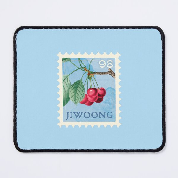 Item preview, Kim Jiwoong Vintage Blue Cherry Letter Stamp - ZEROBASEONE designed and sold by dreammindnight.