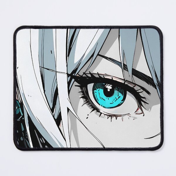 Item preview, ECHO: Monochrome Close Eye Portrait | Cute Cyberpunk Anime Girl designed and sold by Sytrics.