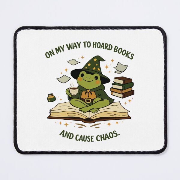 Item preview, On My Way To Hoard Books Chaos designed and sold by FreshVibe Prints.