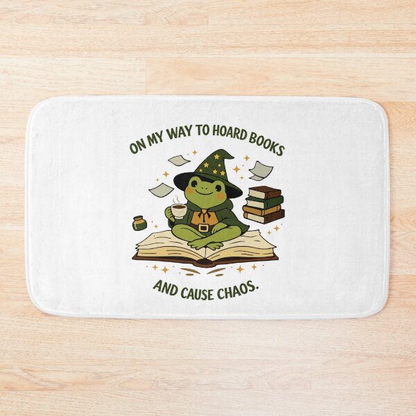 Item preview, On My Way To Hoard Books Chaos designed and sold by FreshVibe Prints.