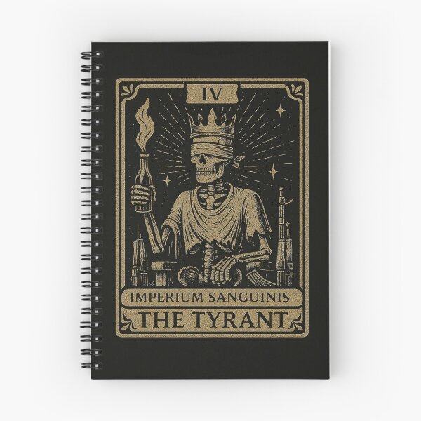 Item preview, The Tyrant Tarot Card – Imperium Sanguinis | Skeleton Crowned Ruler | Gothic Occult Vintage Illustration designed and sold by Youpiworld.