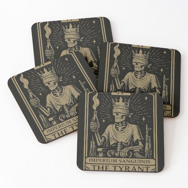 Item preview, The Tyrant Tarot Card – Imperium Sanguinis | Skeleton Crowned Ruler | Gothic Occult Vintage Illustration designed and sold by Youpiworld.