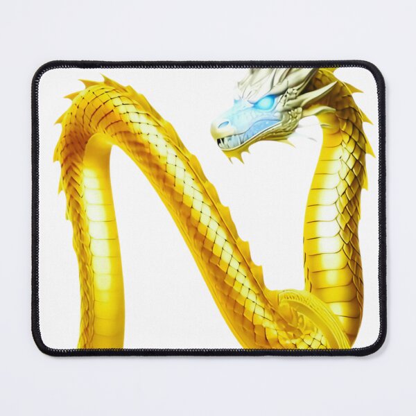 Item preview, Golden Dragon Letter N Fantasy Initial designed and sold by StickBuAndii.