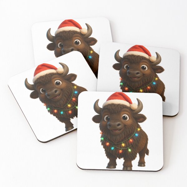 Item preview, Christmas Wood Bison designed and sold by Sillytoe.