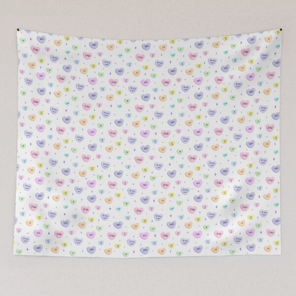 Item preview, Anti-Valentines Pattern (Light With Purple Stars) designed and sold by JMDesignHouse.
