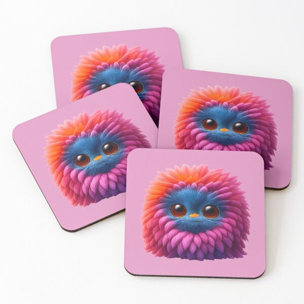 Item preview, Colorful Fluffy Fantasy Creature – Cute Kawaii Digital Art designed and sold by hallwell.