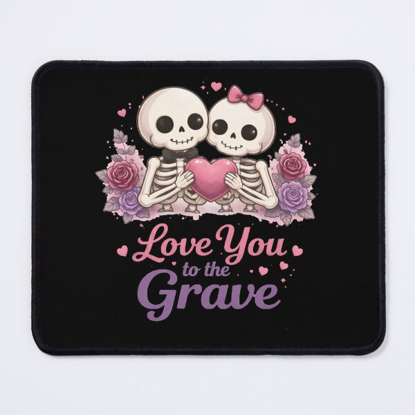 Item preview, Love You to the Grave – Cute Skeleton Couple Halloween Valentine designed and sold by PunchDrop.