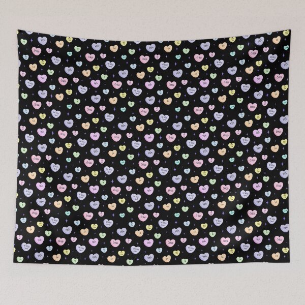 Item preview, Anti-Valentines Pattern (Dark With Purple Stars) designed and sold by JMDesignHouse.