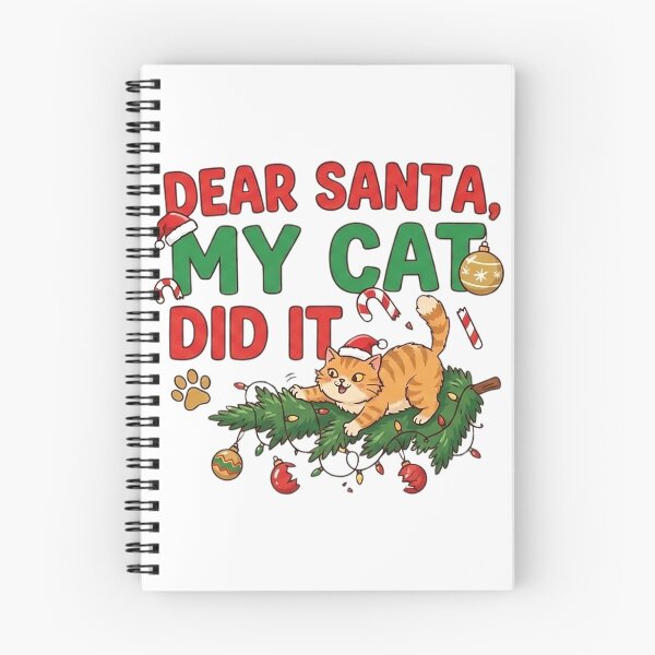 Item preview, Dear Santa My Cat Did It Funny Christmas Cat Shirt designed and sold by Mafmoh.