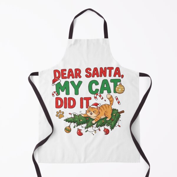 Item preview, Dear Santa My Cat Did It Funny Christmas Cat Shirt designed and sold by Mafmoh.