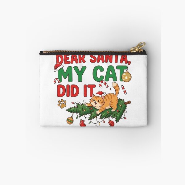Item preview, Dear Santa My Cat Did It Funny Christmas Cat Shirt designed and sold by Mafmoh.