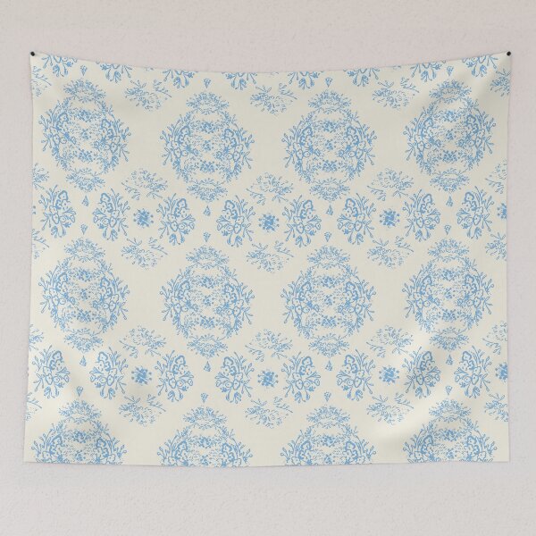 Item preview, BLUE TOILE WALLPAPER designed and sold by sheseddit.