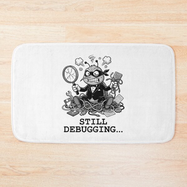 Item preview, Still Debugging Angry Turtle Funny Mascot for Tech Professional designed and sold by chattsuede.