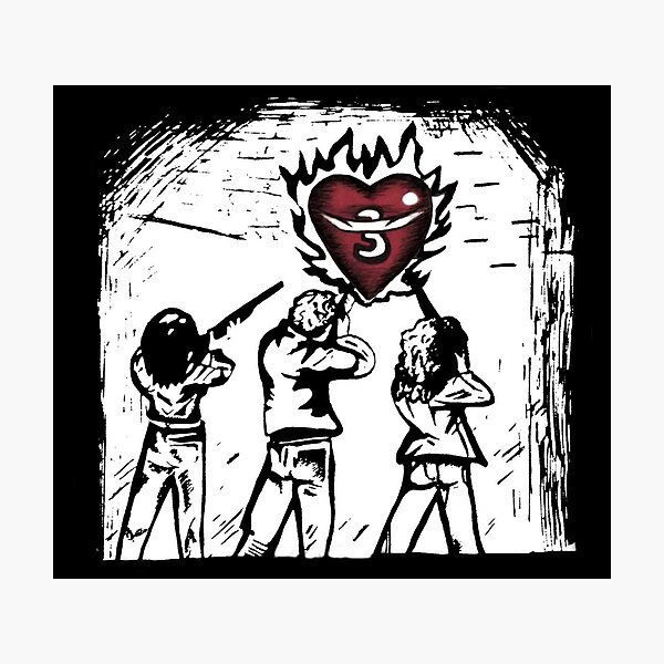 Heartbreak x 3 Photographic Print