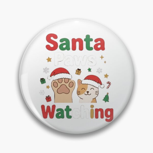 Item preview, Santa Paws Is Watching Funny Christmas Pet Shirt designed and sold by Mafmoh.