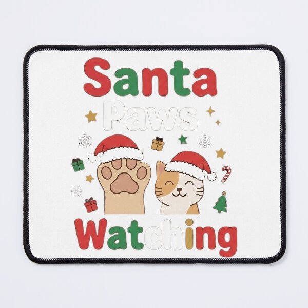 Item preview, Santa Paws Is Watching Funny Christmas Pet Shirt designed and sold by Mafmoh.