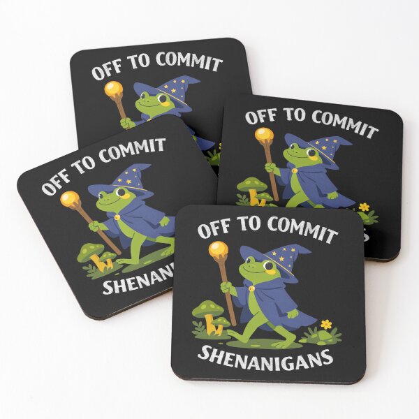Item preview, Off To Commit Playful Chaos Humor designed and sold by FreshVibe Prints.