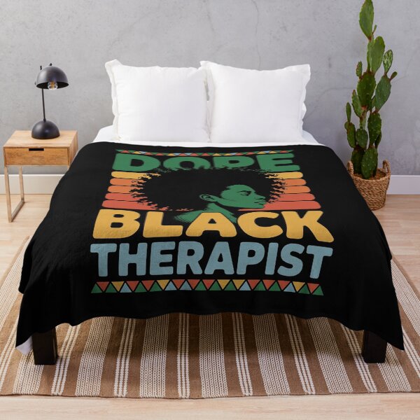 Item preview, Dope Black Therapist Mental Health Counseling Psychology designed and sold by nicomitchell.