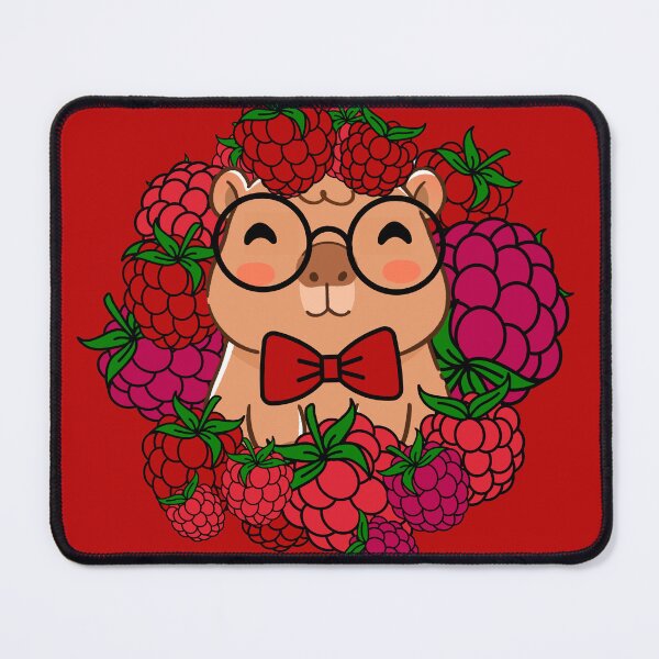 Item preview, Raspberry Capybara Scholar - Cute Aesthetic Fruit Animal designed and sold by Kanniax.