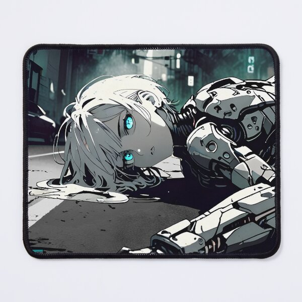 Item preview, ECHO: Monochrome Street Ground View | Cute Cyberpunk Anime Girl designed and sold by Sytrics.