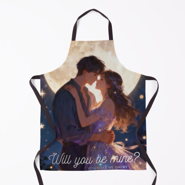 Item preview, Fantasy Valentine’s Night – Romantic Couple Under Moonlight designed and sold by BlueYasmine.