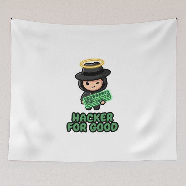 Item preview, Kawaii Hacker For Good Cute Chibi Illustration for Tech Enthusiasts designed and sold by chattsuede.