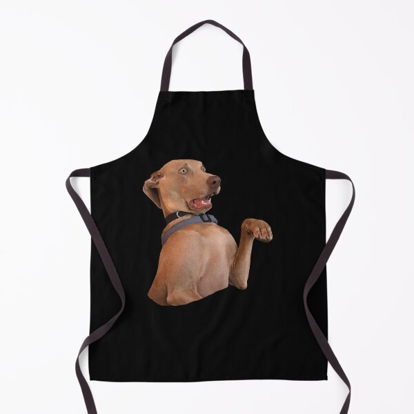 Item preview, Funny Vizsla-Type Dog Giving Paw Gesture | Scared and Surprised Brown Dog Meme Illustration designed and sold by love3617.