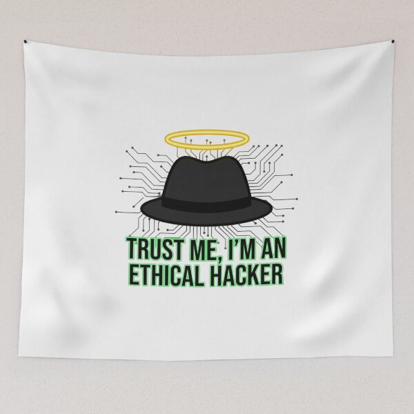 Item preview, Funny Ethical Hacker Quote Flat Vector Graphic for Tech Professionals designed and sold by chattsuede.