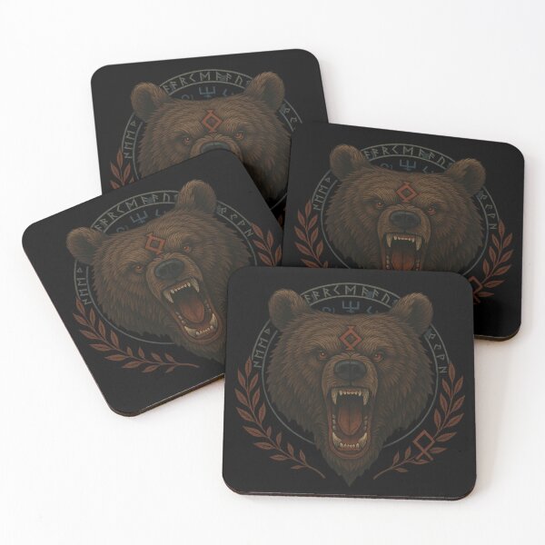 Item preview, SVT Berserker Bear Rune Sigil – Norse Pagan Warrior Spirit Art designed and sold by SEVERTREND APPAREL .