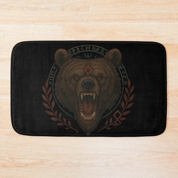 Item preview, SVT Berserker Bear Rune Sigil – Norse Pagan Warrior Spirit Art designed and sold by SEVERTREND APPAREL .