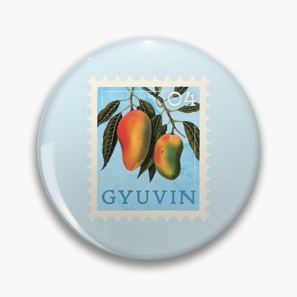 Item preview, Kim Gyuvin Vintage Blue Mango Letter Stamp - ZEROBASEONE designed and sold by dreammindnight.