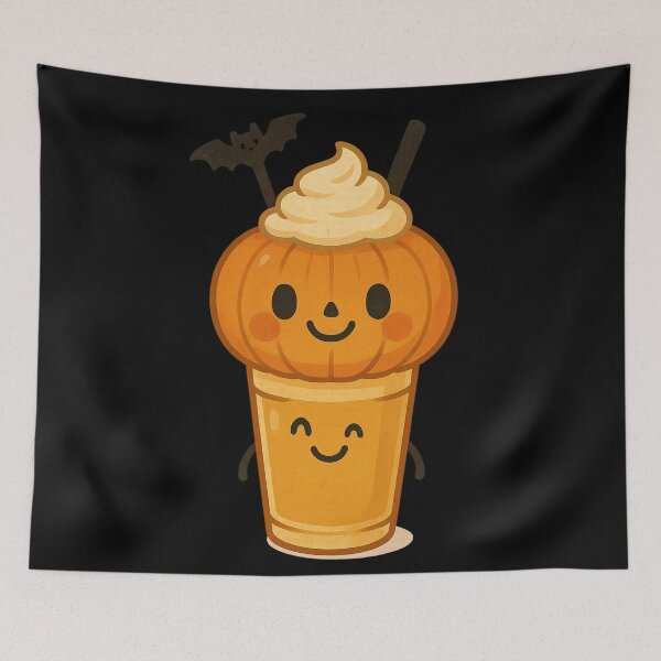 Item preview, Pumpkin Spice Bat Latte – Cute Spooky Fall Aesthetic designed and sold by Mouraludia.