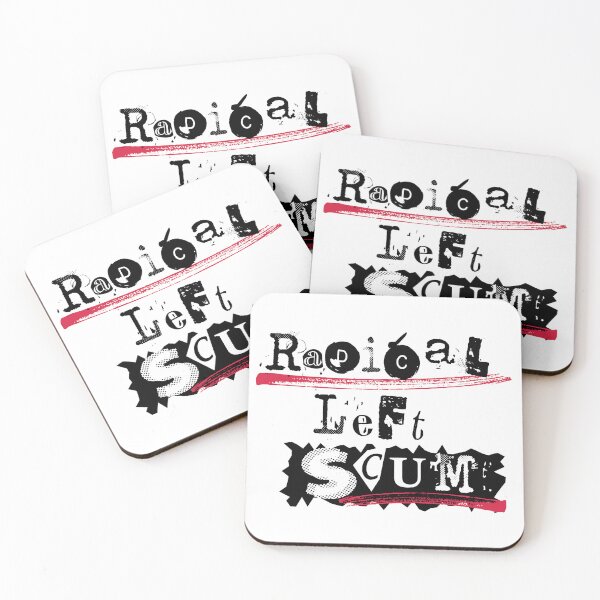 Item preview, Radical Left Scum on White designed and sold by SeeEmKayArt.