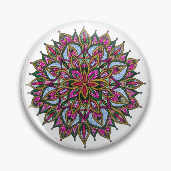 Item preview, Pink and Green Mandala designed and sold by Creathreal.