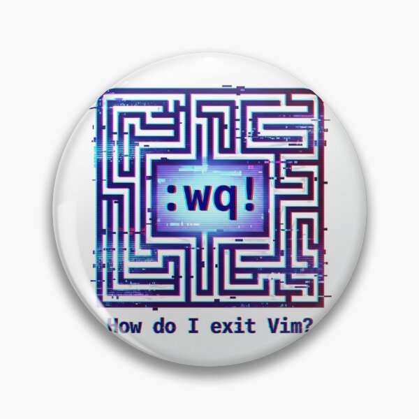Item preview, How Do I Exit Vim? Funny Glitch Art for Programmer designed and sold by chattsuede.