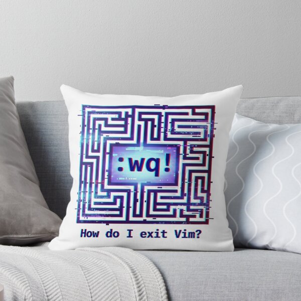 Item preview, How Do I Exit Vim? Funny Glitch Art for Programmer designed and sold by chattsuede.