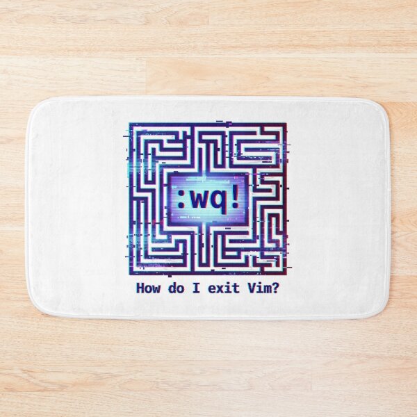 Item preview, How Do I Exit Vim? Funny Glitch Art for Programmer designed and sold by chattsuede.