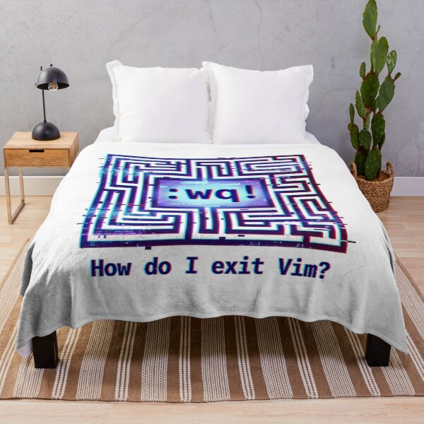 Item preview, How Do I Exit Vim? Funny Glitch Art for Programmer designed and sold by chattsuede.