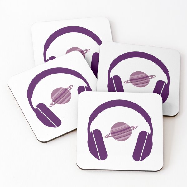 Item preview, Saturn Headphones Icon - Music & Space Fusion Silhouette Design designed and sold by Etch Safwat.