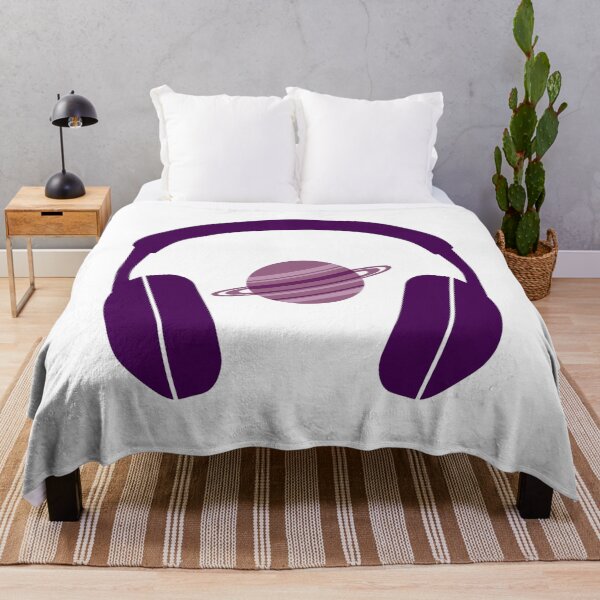 Item preview, Saturn Headphones Icon - Music & Space Fusion Silhouette Design designed and sold by Etch Safwat.