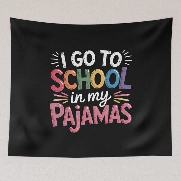 Item preview, I Go To School In My Online Teacher Home Schooling designed and sold by nicomitchell.