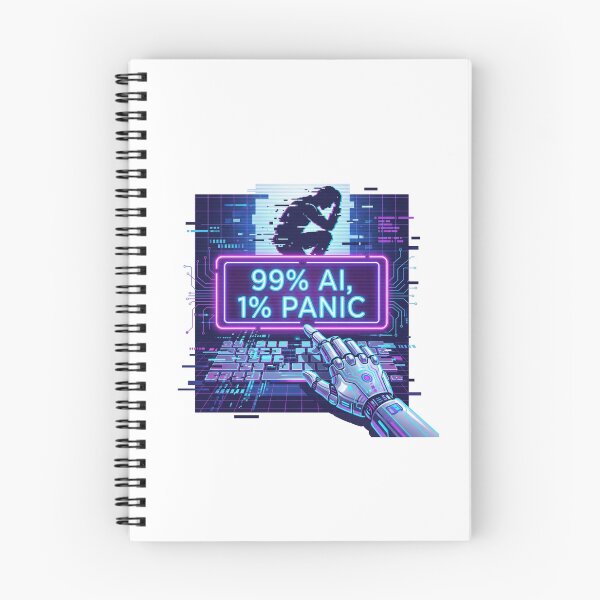 Item preview, 99% AI, 1% Panic Funny Tech Art for Developer designed and sold by chattsuede.