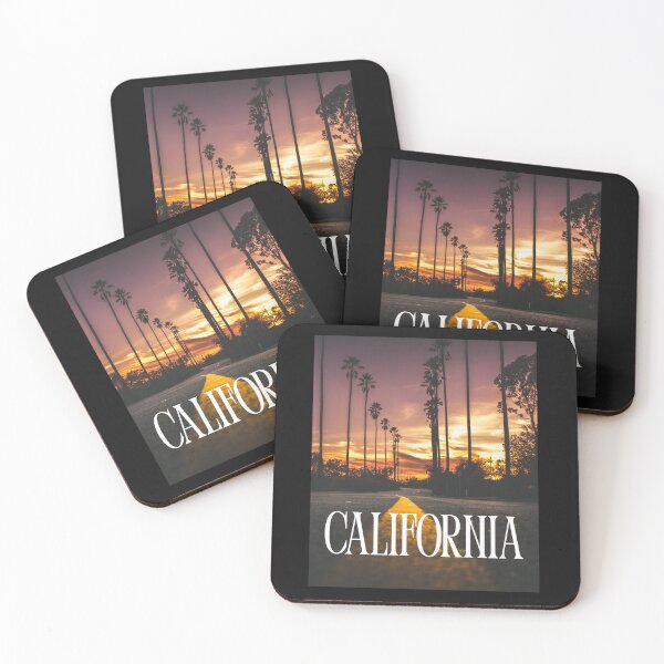 Item preview, A Palm-Filled California Street at Golden Hour designed and sold by QuoteCanvas.TH.