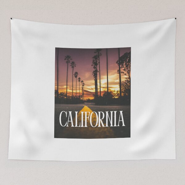 Item preview, A Palm-Filled California Street at Golden Hour designed and sold by QuoteCanvas.TH.